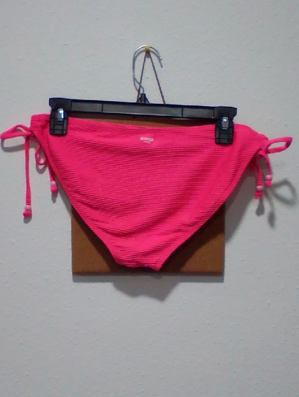 Bingo Surf Pink Ribbed Swimwear Piece